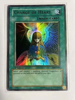 Yugioh Change Of Heart Metal Raiders MRD-060 1st Edition Ultra Rare Faded • $220