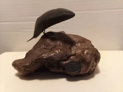 Vintage John Perry  Whale Sculpture Figurine On Burlwood Base • $4.25