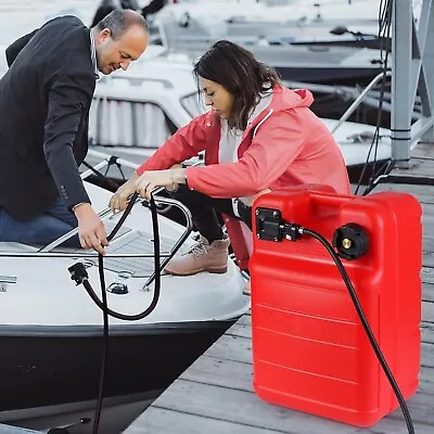 Portable Boat Fuel Tank Marine Outboard Motor Fuel Tank W/Connector 24L /6Gallon • $59.99