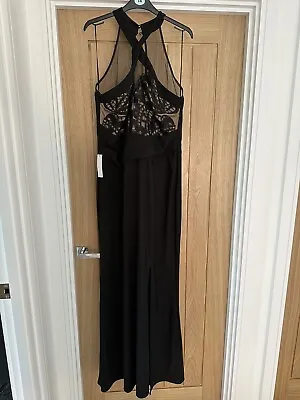 £9.50 • Buy Lipsy Black Evening Dress Size 18