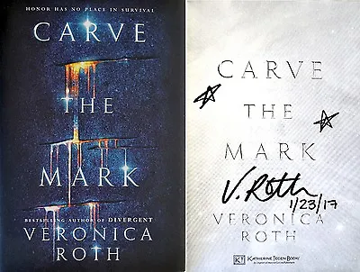 Veronica Roth~PERSONALLY SIGNED & DATED~Carve The Mark~1st/1st HC + Photos!! • $78.95