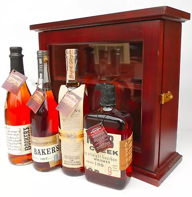 Jim Beam Small Batch Vintage Bottles Complete In In Timber Cabinet- BookersEtc • $2999