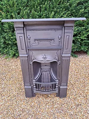 Original Victorian/edwardian  Cast Iron Art Nouveau Fireplace . • £330