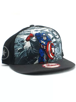 New Era Classic Captain America 9fifty Snapback Hat Adjustable Marvel Avengers • $31.45