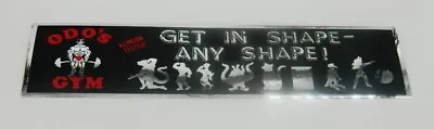 $3.99 • Buy Star Trek DS9 Odo's Gym Get In Shape - Any Shape Metal Foil Bumper Sticker NEW