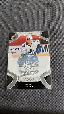 2022-23 Upper Deck MVP Brock Boeser Vancouver Canucks #62 Silver Script • $2