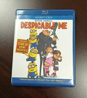 Despicable Me PART 1 PLUS 3 MINI MINIONS (Blu-ray/DVD) Used Fast Shipping Movie  • $3.47