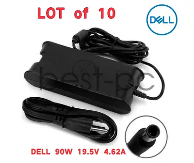 Lot 10 Dell 90W Charger Power Adapter 19.5V 4.62A AC Adapter JCF3V 6C3W2 90YP3 • $69.99