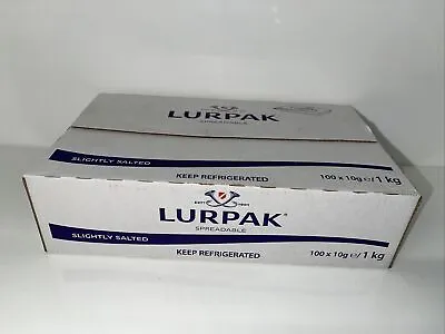 LURPAK Spreadable Salted Butter Portions 100 X 8g  Chilled Delivery  Catering • £13.99