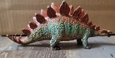 AAA Stegosaurus Figure Vintage PVC Rubber Dinosaur 6” • $9