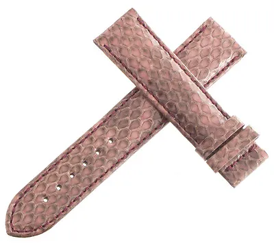 Authentic Van Der Bauwede 18x17mm Pink Snake Skin Watch Band Strap NEW • $125