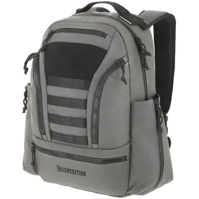 Maxpedition Lassen Backpack 29L Volume Gray Semi-Rigid 1000D  Nylon Construction • $161.69