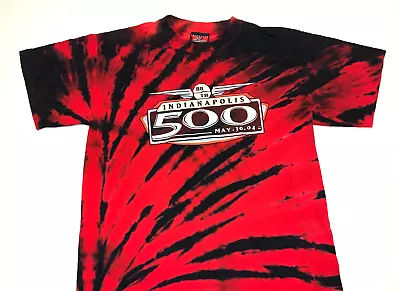 Rare Vintage 2004 Indianapolis Indy 500 Auto Racing Tie Dye T-Shirt Nice! MEDIUM • $13.49