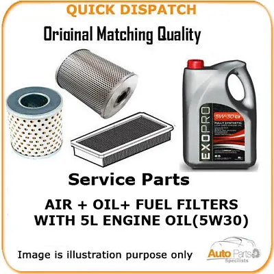 £40.51 • Buy For Ford Air Oil Fuel Filters  And 5l Engine Oil Ford Oem Quality 2009 4119 8080