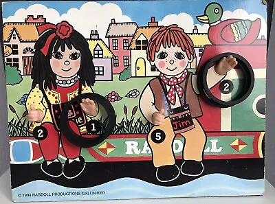 Rosie & Jim Hoopla Ring Toss Game 1994 Ragdoll Productions Rare Vintage • £28