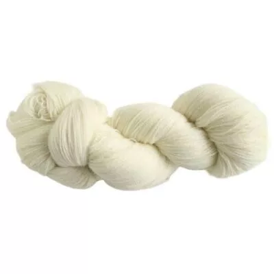 Natural/Undyed 2 Ply/Lace Superwash Merino Wool Knitting And Crochet Yarn • £10.40