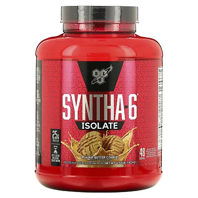 Syntha-6 Isolate Protein Powder Drink Mix Peanut Butter Cookie 4.02 Lb (1.82 • $77.07