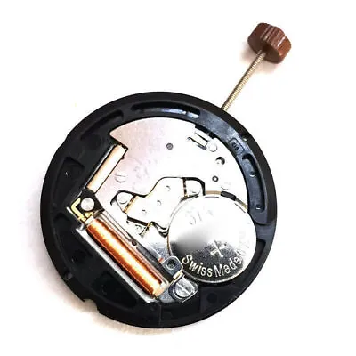 25.6mm 3-Hand Quartz Watch Movement With Stem &Battery Replacement For Ronda 513 • £9.88