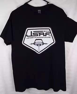 JET SET RADIO FUTURE Sz M Mens T-shirt BLACK Logo Print Video Games  JSRF Cotton • $25.20