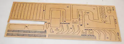 Vintage 1945 Monogram Balsa Wood Model Kit B1 Lst 608 Landing Ship Card Stock #3 • $24.99