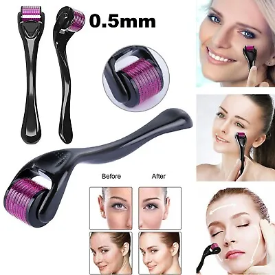 $15.59 • Buy 540 Titanium Micro Needle Derma Roller Beard Hair Regeneration Skin Care Growth