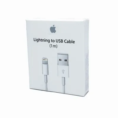 $23.31 • Buy Genuine Apple 1m Lightning To USB Charging Data Transfer Cable 1m MD818ZM/A