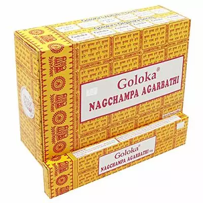 GOLOKA Nag Champa Incense Sticks Home Fragrance Masala AGARBATTI 15g X 12 Pack • $22.08