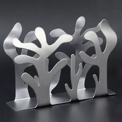 Stainless Steel Plants Shape Tissue Holder Dispenser Napkin Rack Table Paper DT • £8.63