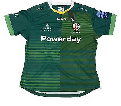 LONDON IRISH Rugby Shirt Signed 2XL Matt Rogerson Brand New Never Worn.! • £99.99