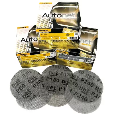 3  - 6  Dust-free Mesh Sanding Discs Hook Loop Sandpaper Pads For Mirka Autonet • $3.79