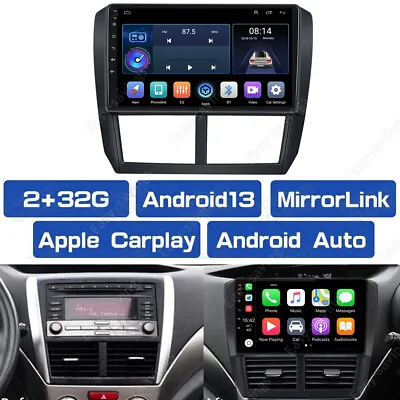 2+32G Android 13 FOR Subaru Forester Impreza WRX 2008-2012 Car Radio Stereo GPS • $99.89