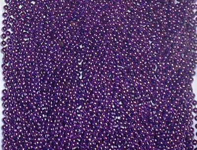 12 Purple Mardi Gras Beads Necklaces Party Favors 1 Dozen Lot • $4.95