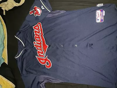 Authentic Cleveland Indians Jersey #40  Hunt” Majestic Cool Base Size 48 • $60