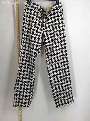 Loudmouth Womens Black White Houndstooth Flat Front Golf Pants Size 38 • $9.99