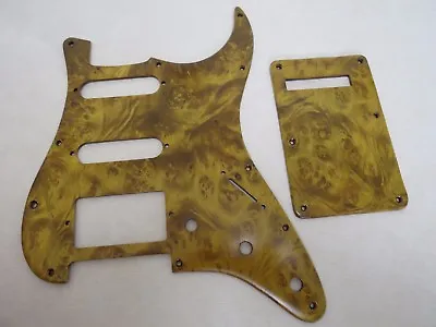 Curly Maple Wood SSH GUITAR Pickguard & Backplate For FD Strat Style Guitar • $56.05