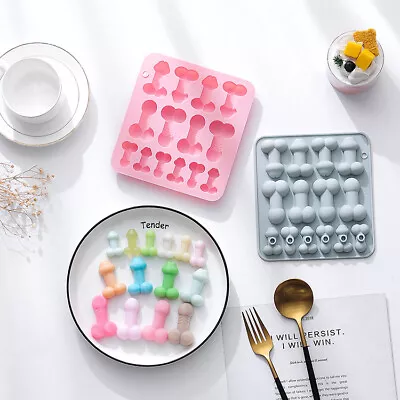 £3.69 • Buy Silicone Chocolate Mould Penis Shapes Candy Cake Decoration Willy Mold Hen Party