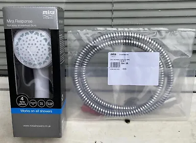 Mira Response ECO 4-Spray Head  White + Mira Spare HYBRID Hose EXTRA LONG 1:5m • £45