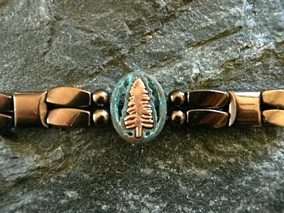 U Pick 1 Of 3 Tree Slider Copper Magnetic Hematite Bracelet Anklet 2 Row USA • $48.99