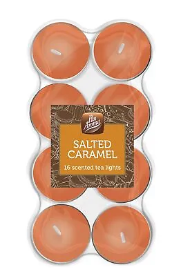 Pack Of 16 Salted Caramel Colour Tea-Lights • £6.29