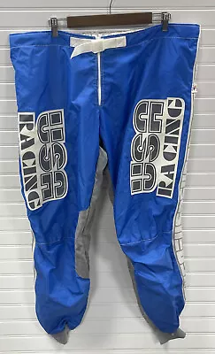 Vintage  USA Racing Blue White Motocross Pants 90s Dirt Bike  Size 42 • $64.99
