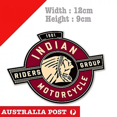 Indian Motorcycle Riders Group Logo Laptop  Car  Decal Sticker  • $6.69