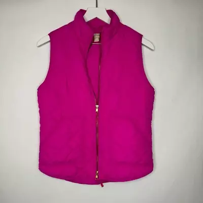 J. Crew Pink Puffer Jacket Vest Size Small • $19.99