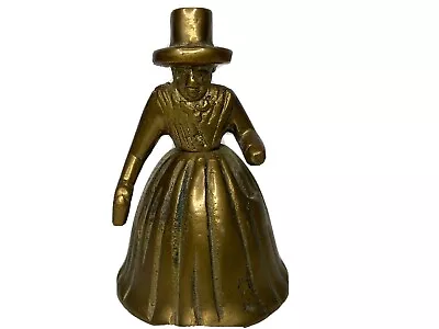 Oxidized Vintage Tituba Brass Lady Bell-Magic Bell-Altar Bell Tibet Retro • $21.90