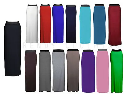 £3.49 • Buy  New Womens Ladies Gypsy Long Jersey Maxi Skirt Size 8-26