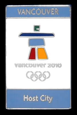 OLYMPIC Pin Pins BADGE 2010 Vancouver Host City Milan Cortina 2026 Trader • $4.95