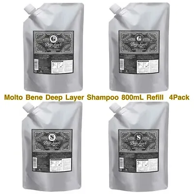 Molto Bene Deep Layer Shampoo 800mL 27.04fl.oz Refill  4Pack • $179.99