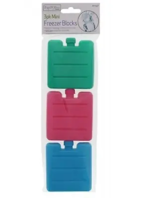 2x3 Pack Mini Freezer Ice Blocks Reusable Picnic Travel Kids School Lunch Box • £4.29