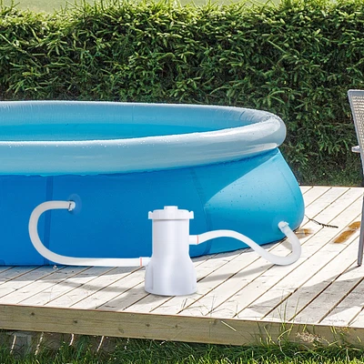 £28.99 • Buy Cartridge Filter Pump For 13'-15' Above Ground Swimming Pool With Hose, 800GPH