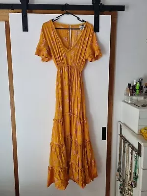 JAASE Orange Boho Maxi Dress Size L • $65