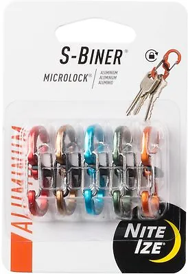 Nite Ize 5-Pack S-Biner MicroLock Aluminum Carabiner - Assorted • $13.41